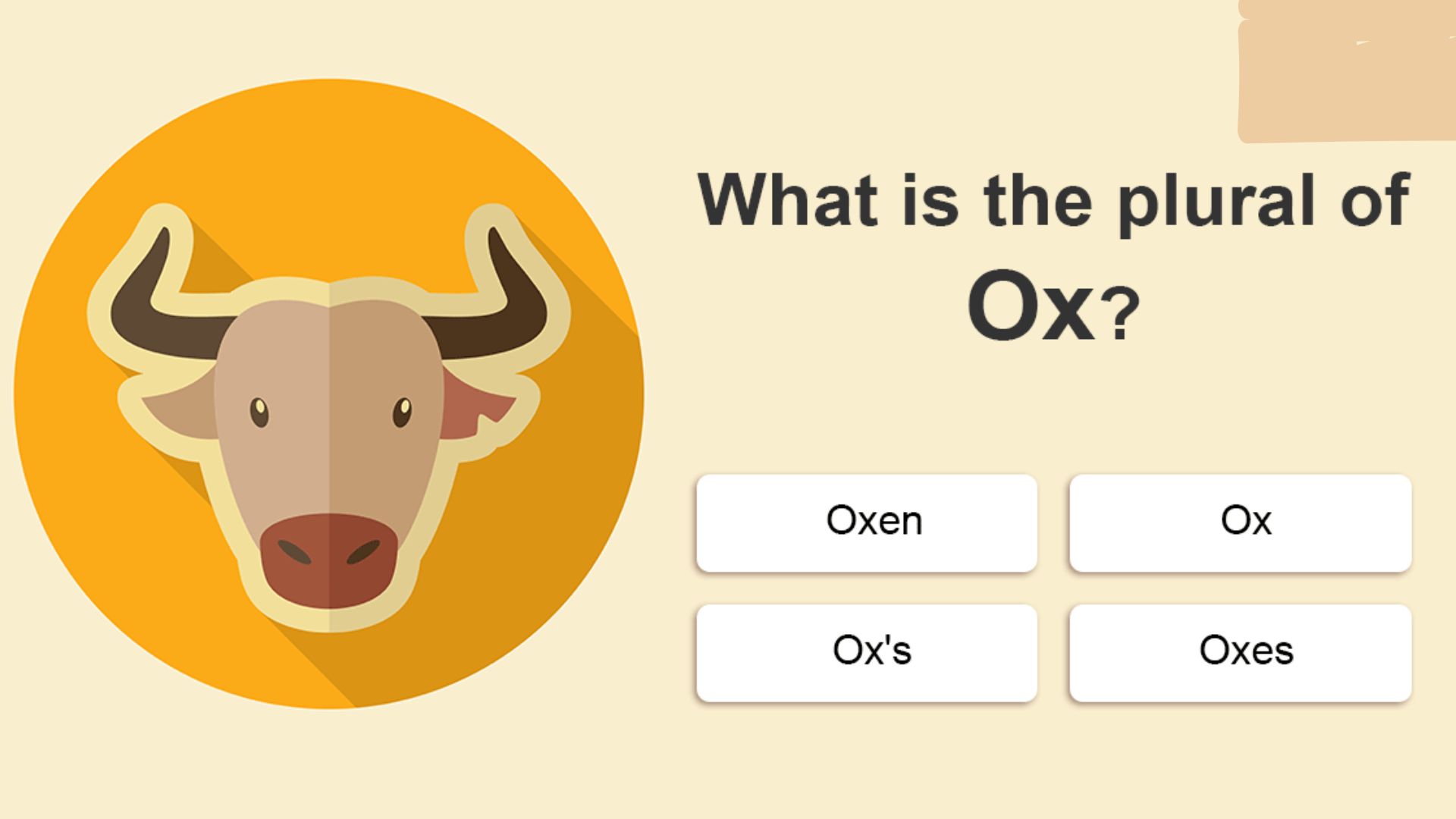 Plural of Ox