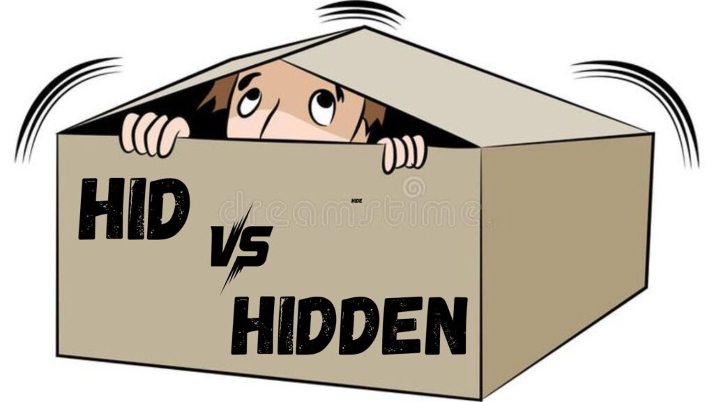 Past tense of Hide
