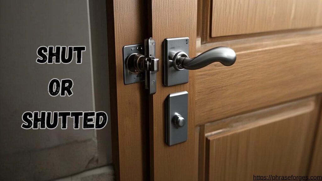 Shut or Shutted