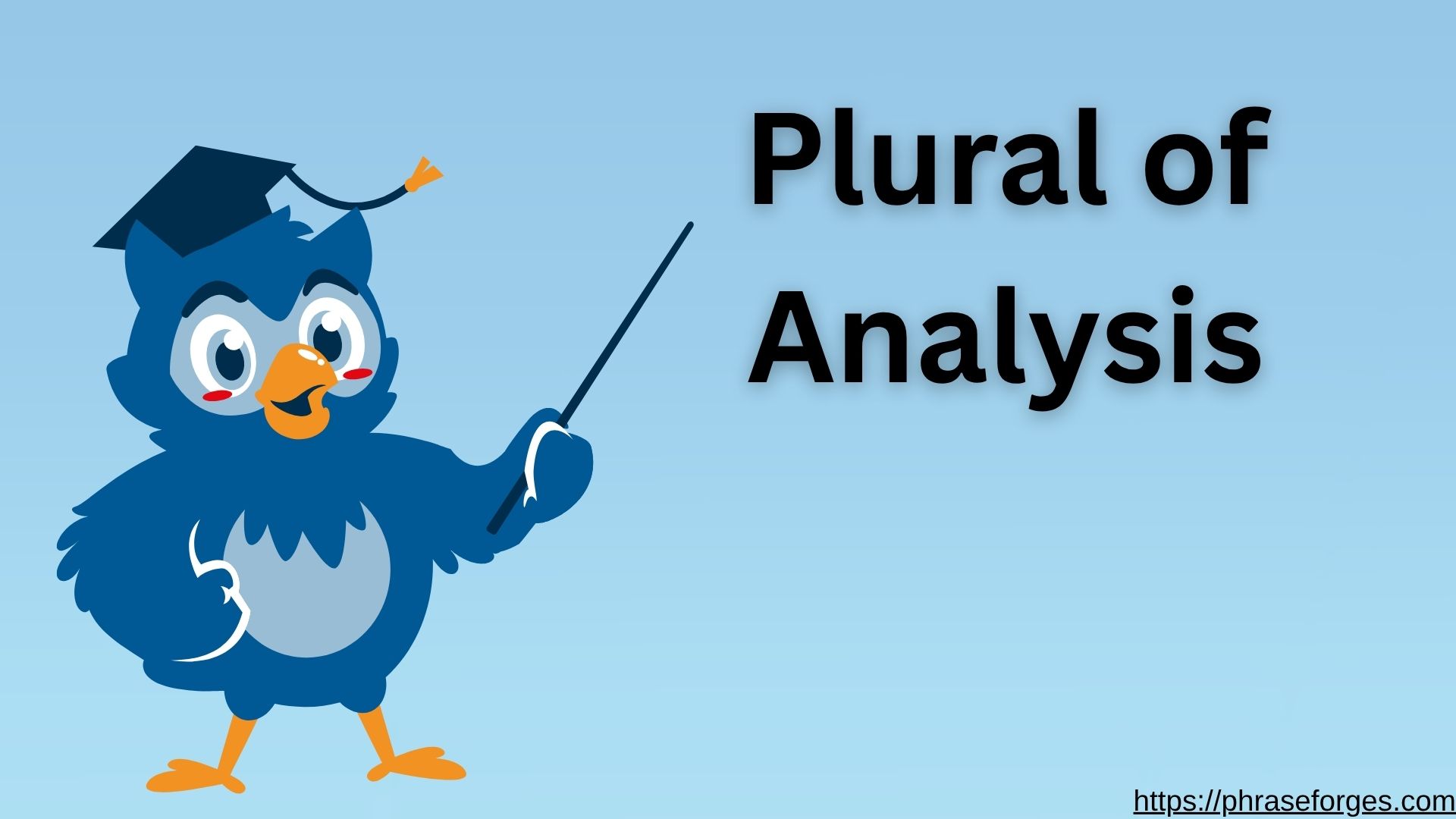 Plural of Analysis