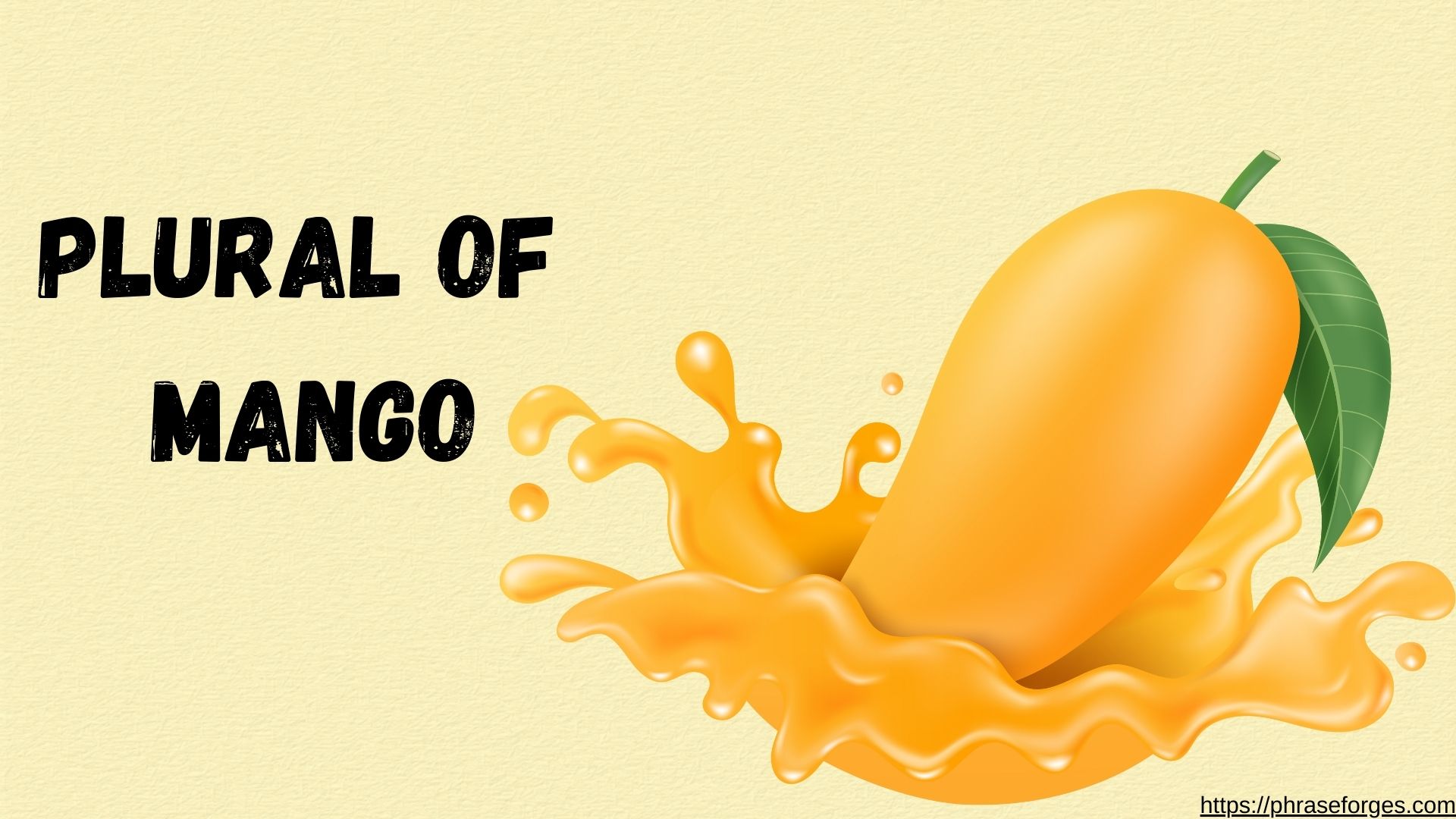 Plural of Mango