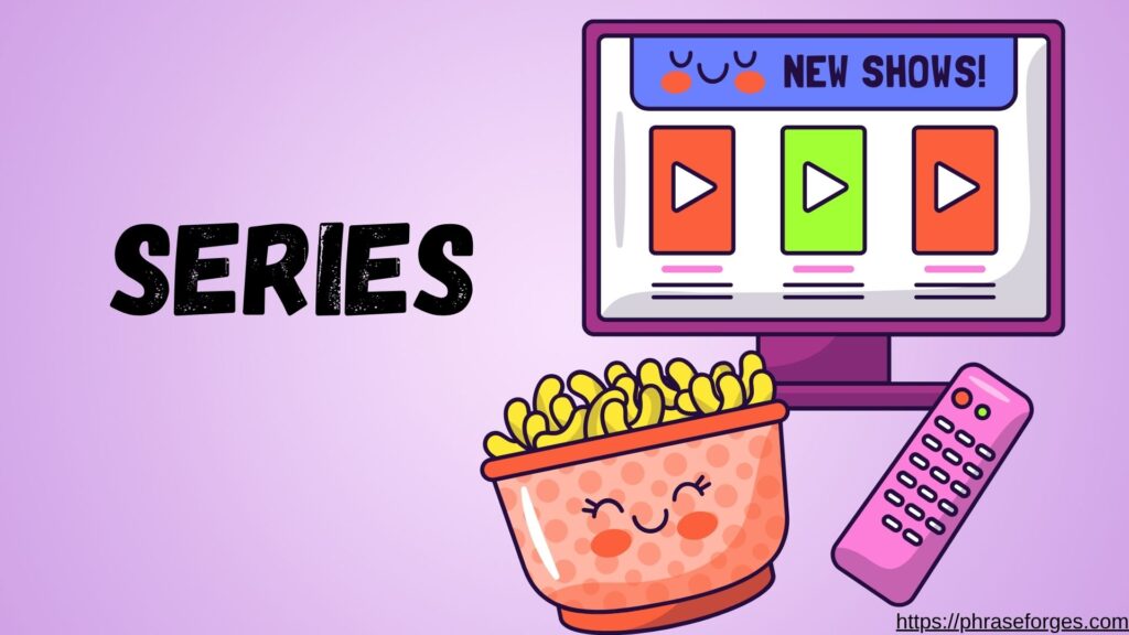 Plural of Series