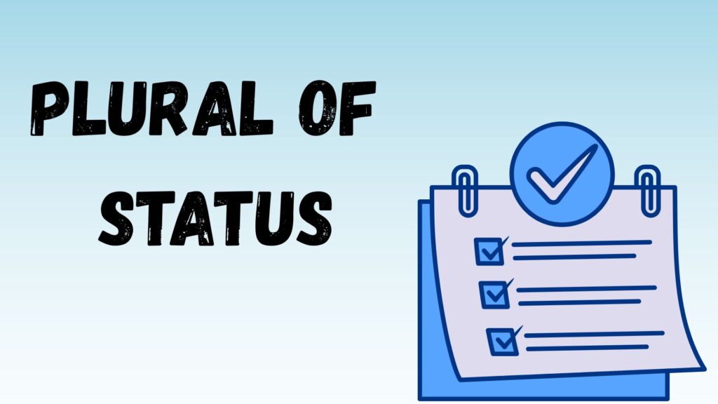 Plural of Status