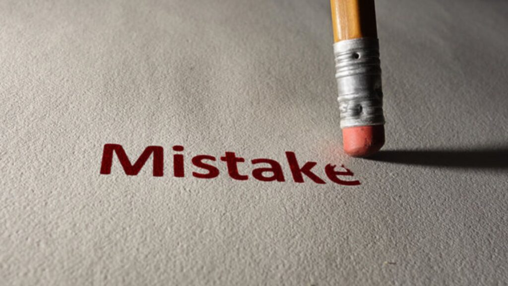 Past tense of mistake