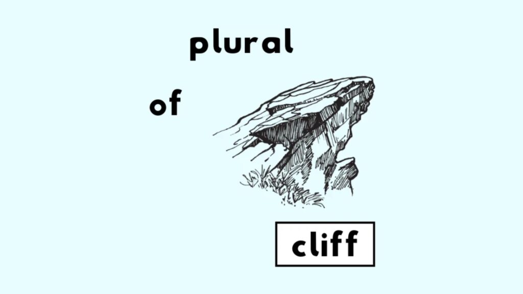 plural of cliff